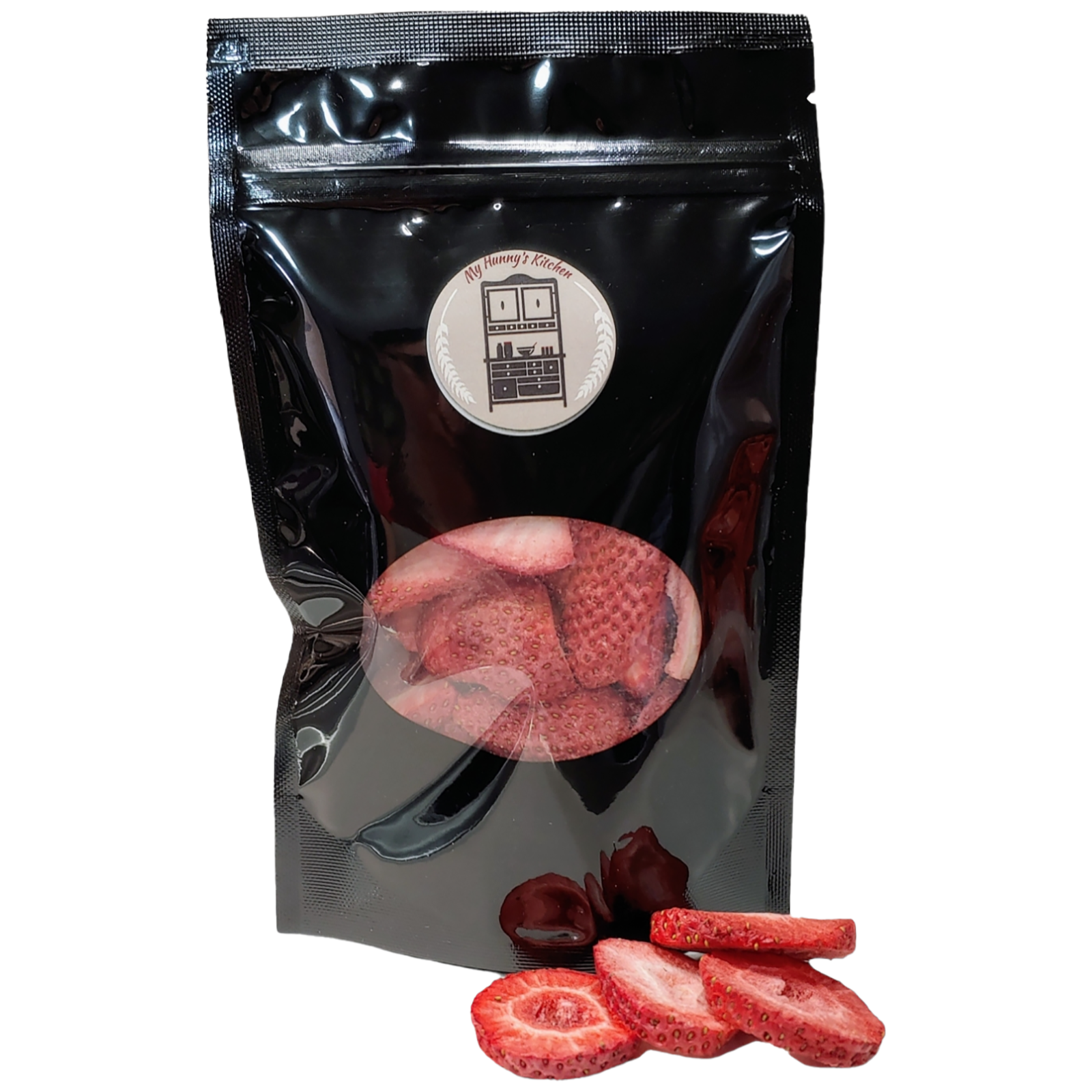 Strawberries Freeze Dried Fruit packaging front view