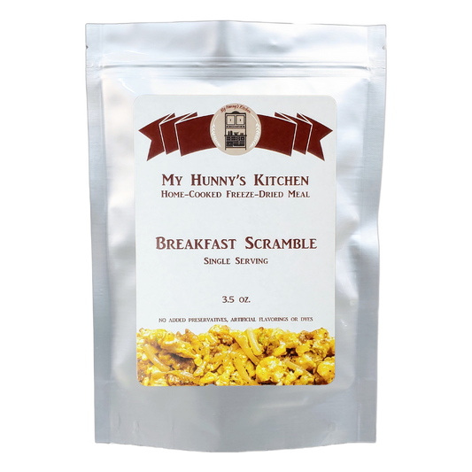 Breakfast Scramble Freeze Dried Meal packaging front view