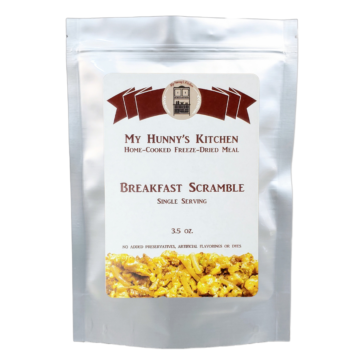 Breakfast Scramble Freeze Dried Meal packaging front view