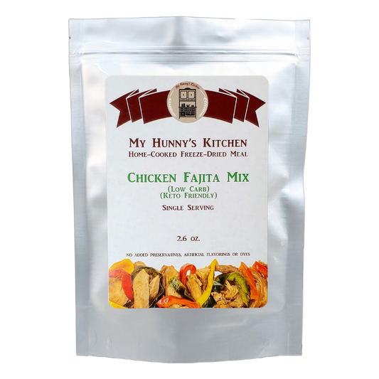 Chicken Fajita Mix Freeze Dried Meal package front view