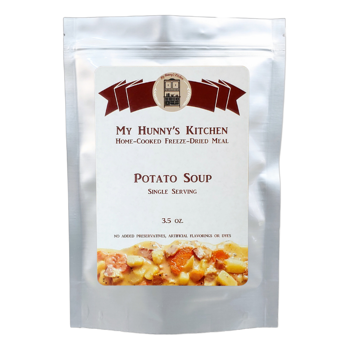 Potato Soup Freeze Dried Meal packaging front view