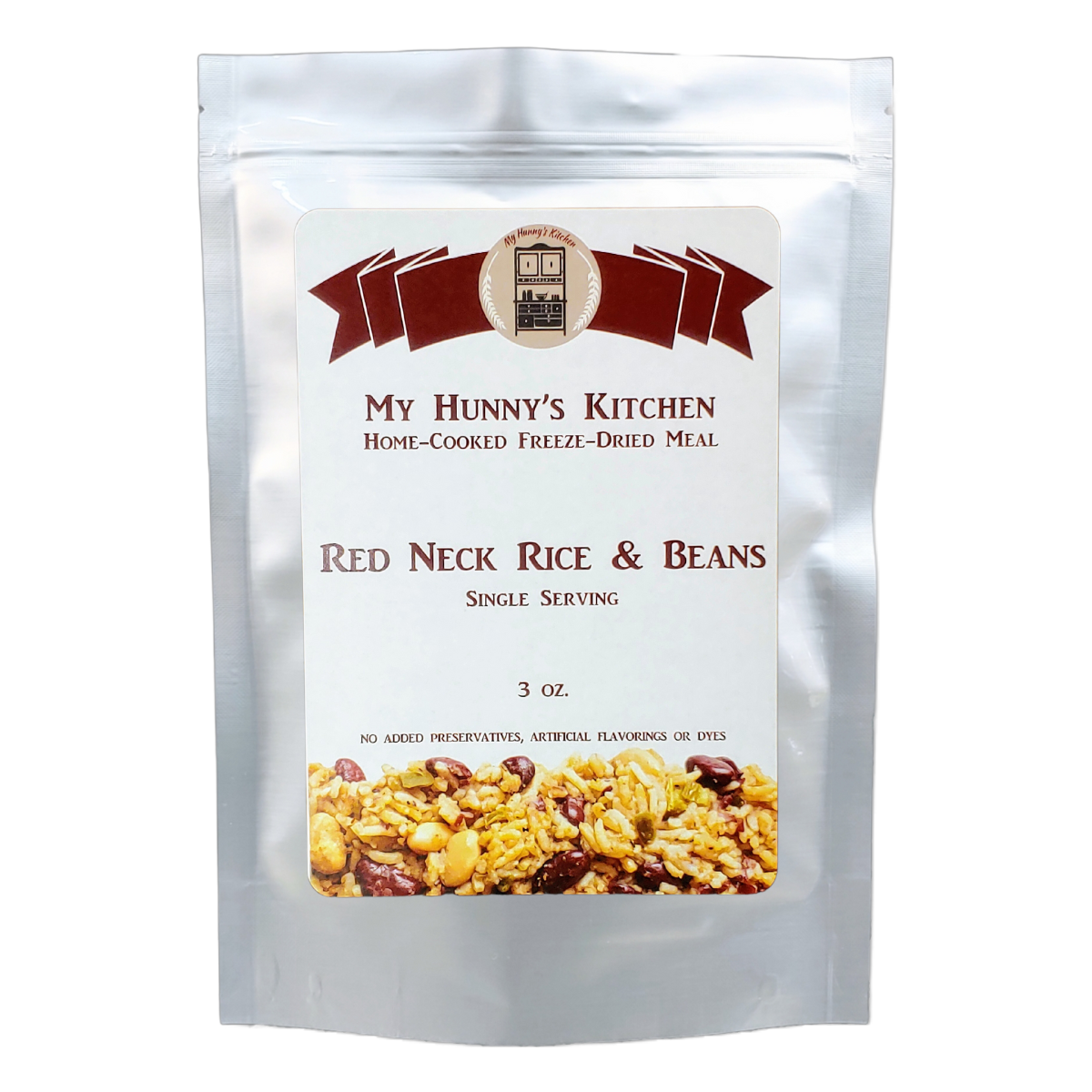 Redneck Rice and Beans Freeze Dried Meal packaging front view