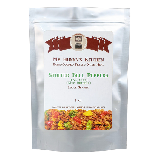 Stuffed Bell peppers Freeze Dried Meal packaging front view
