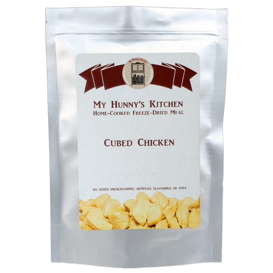Chicken Cubed Freeze Dried Meat packaging front view