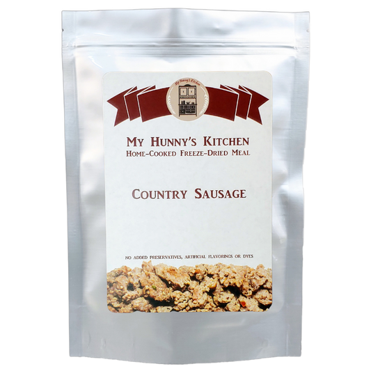 Country Sausage Freeze Dried Meat packaging front view