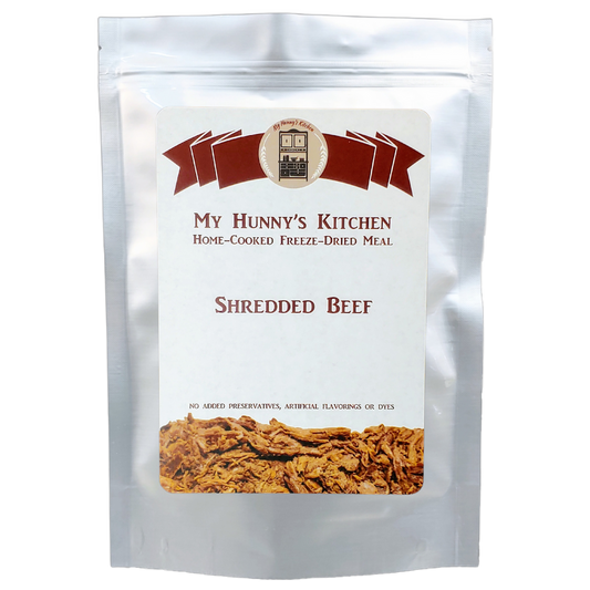 Shredded Beef Freeze Dried Meat packaging front view