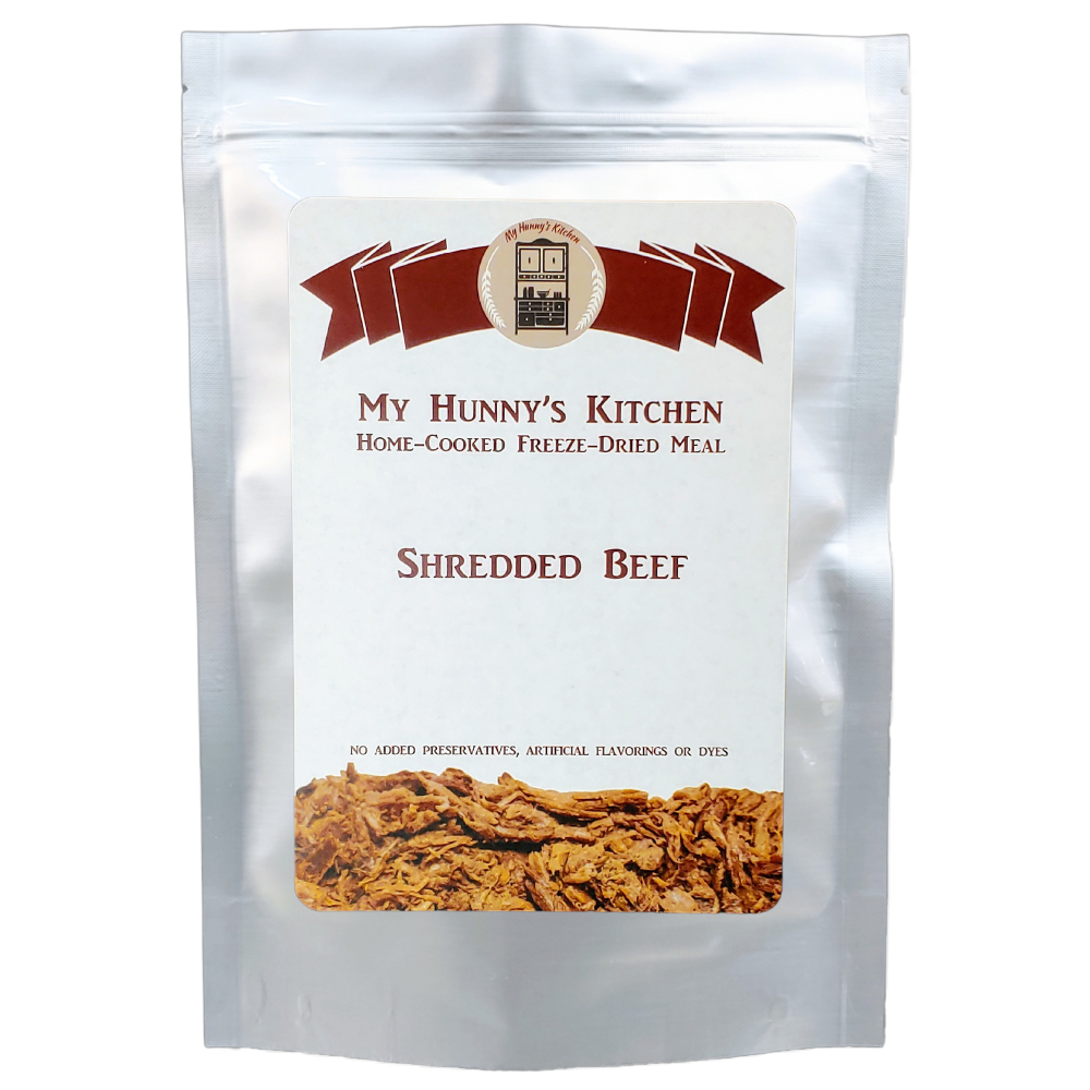 Shredded Beef Freeze Dried Meat packaging front view