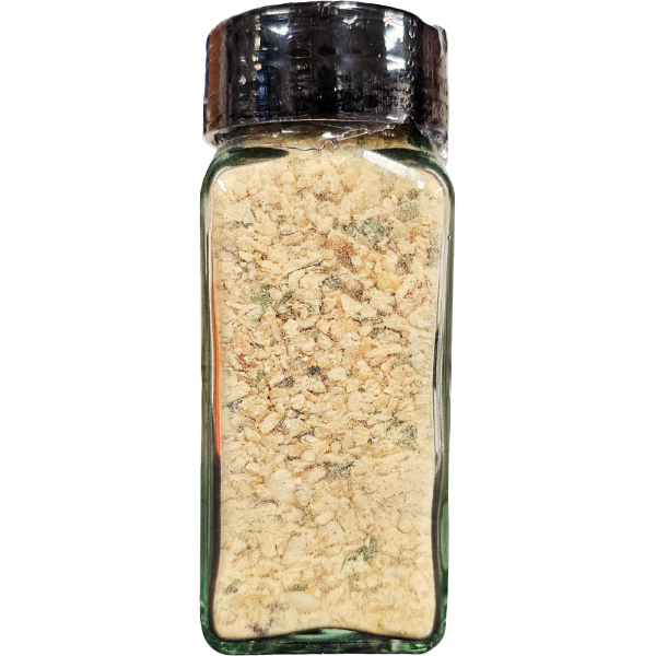Garlicy Garlic Spice container back view