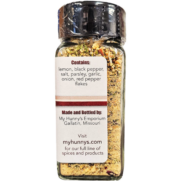 Lemon Pepper Spice Ingredients and myhunnys.com
