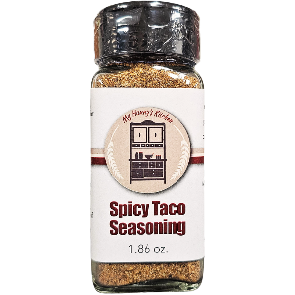 Spicy Taco Seasoning Front View 1.86 oz